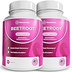 Rosabella Organic Beet Root Capsules - 1300mg Beet Root Powder Aids Healthy Circulation & Vitality, Non-GMO, Beet Root Supplement - 120 Capsules, 60-Day Supply