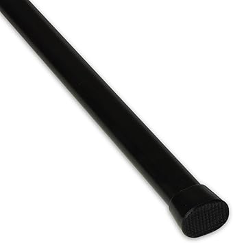 Rod Desyne Oval Spring Tension Rod 22"-36", Black, 22-36"