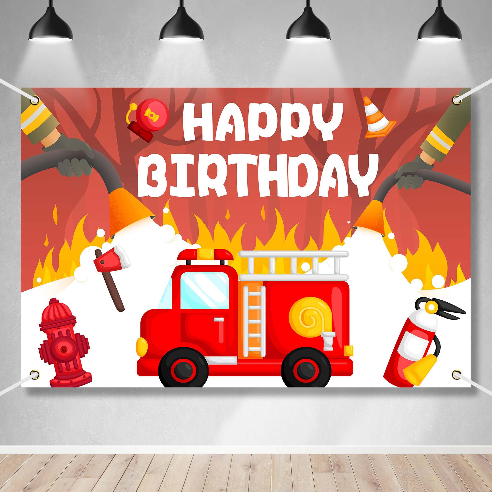 Fotohintergrund 'Congrats Firefighter' 1, Produktbild-Vorschau 2