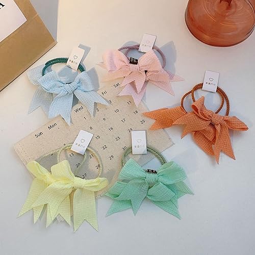 Miniatura 2 de Lazos para el pelo de bebé con lazos para niñas pequeñas, ligas elásticas para el cabello para niñas, coletas y trenzas, lindos lazos para el