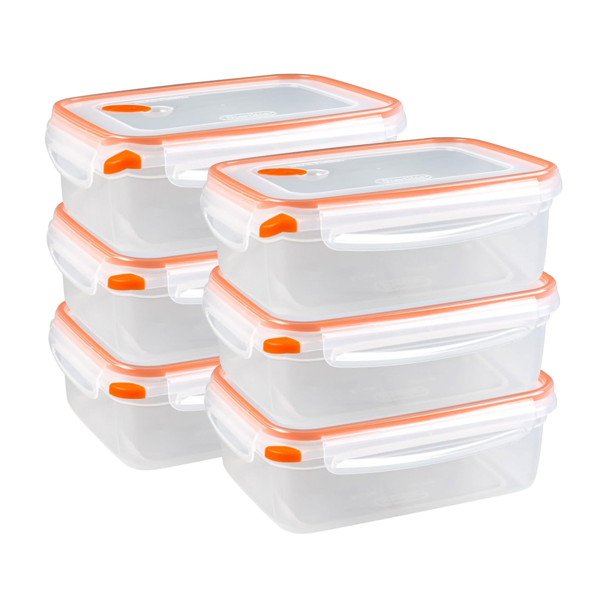 Sterilite 6 Pack Ultra-Seal Food Storage Containers with Lids, 8.3 Cup