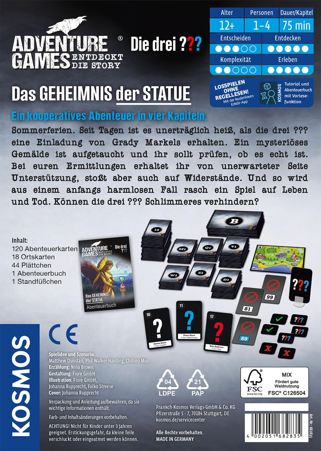 KOSMOS Adventure Games - Die DREI ??? - Das Geheimnis der Statue – Ansicht 2