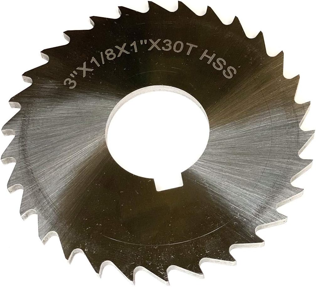 HHIP 5071-4208 3 x 1/8 x 1" High Speed Steel Plain Slitting Saw