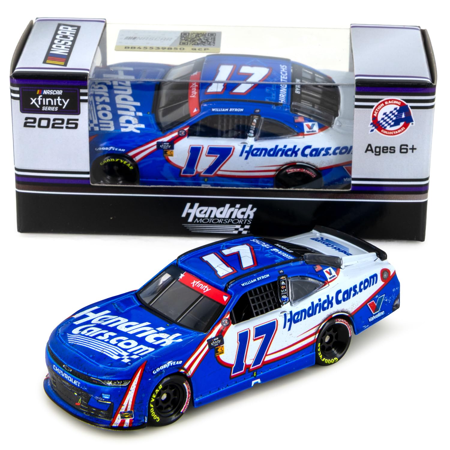 William Byron 2025 Charlotte Xfinity Series Race Win #17 ARC Diecast Car 1:64 Scale