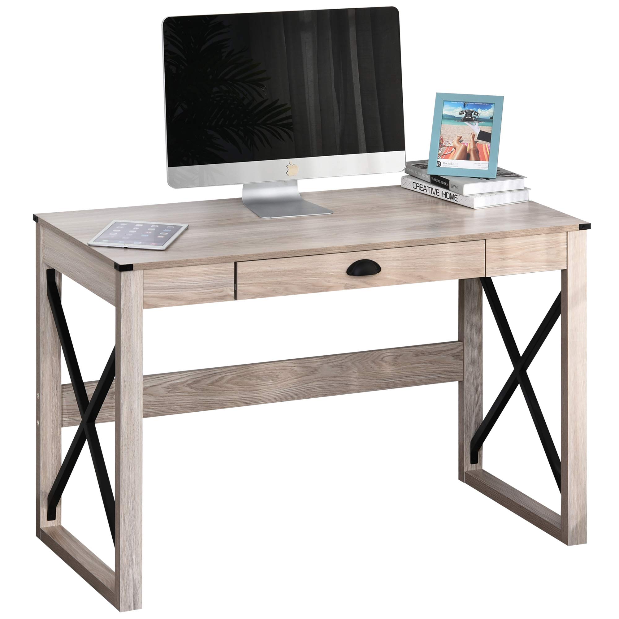 Home Office Desk Rustic Writing Computer Table Farmhouse