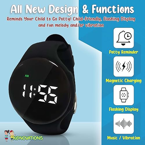 Miniatura 3 de Reloj de entrenamiento para ir al baño con botón de alta calidad, temporizador de entrenamiento en el inodoro, reloj digital recargable resistente