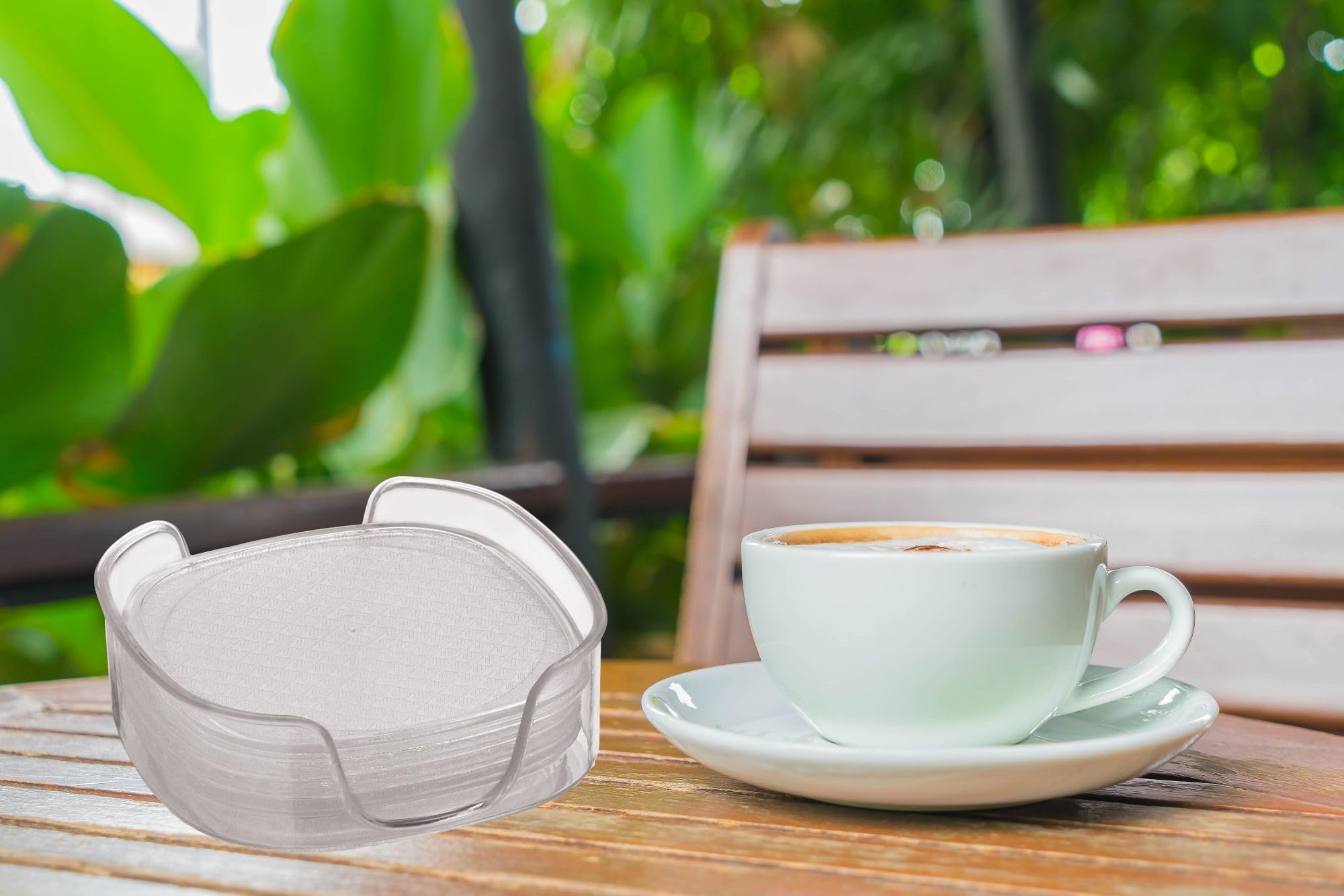 Sonal Tea TimeCoaster - Set of 6 Coasters with Coaster Stand, Best fit for Tea Cups, Coffee Mugs and Glasses (Tea Time) — Amazon image 6