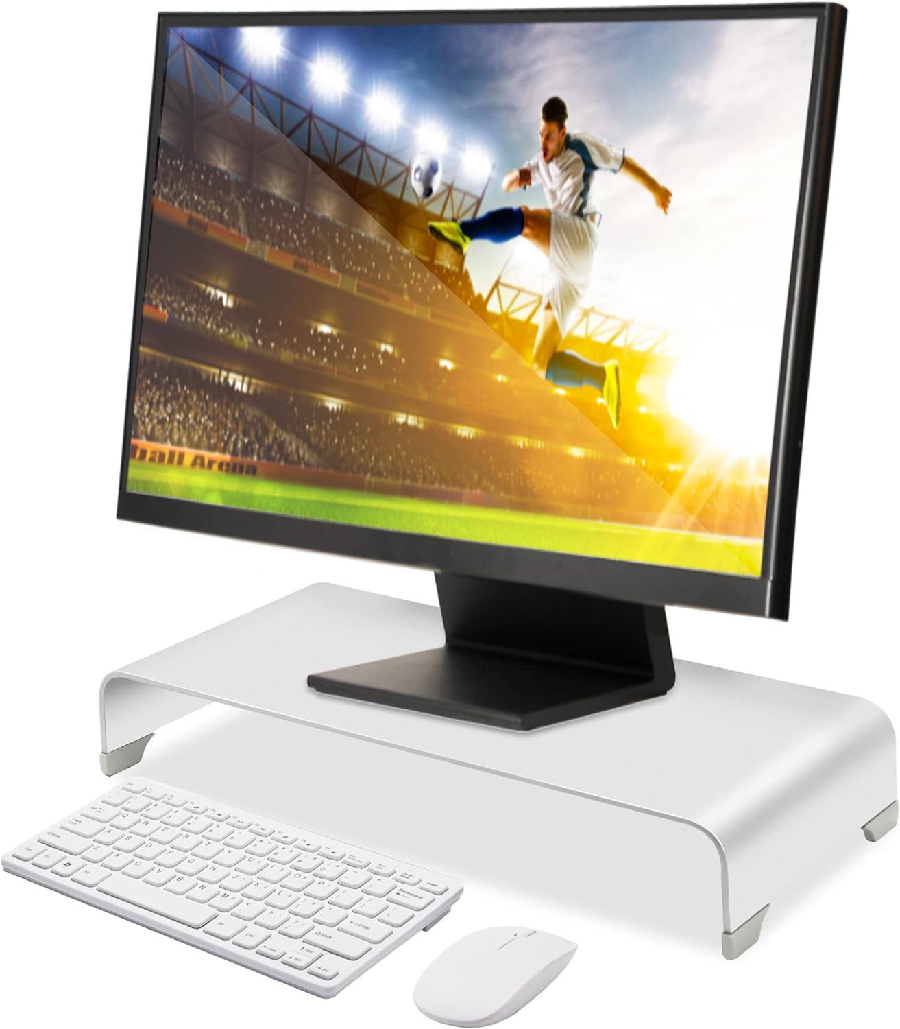 Flash Sale SOUNDANCE Premium Monitor Stand, Thick Aluminum Computer Riser for Screen up to 30”, Sturdy Metal Base with Storage Space for Keyboard and Mouse, Minimalist Ergonomic Holder for Desktop PC and Laptop Flash Deals - 40% OFF SOUNDANCE Premium Monitor Stand, Thick Aluminum Computer Riser for Screen up to 30”, Sturdy Metal Base with Storage Space for Keyboard and Mouse, Minimalist Ergonomic Holder for Desktop PC and Laptop