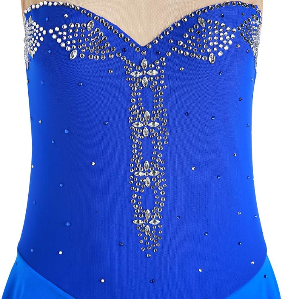 Girl/Child's Figure Skating Clothes Handmade Roller Skating Costumes Ice Skating Competition Dress Gradient