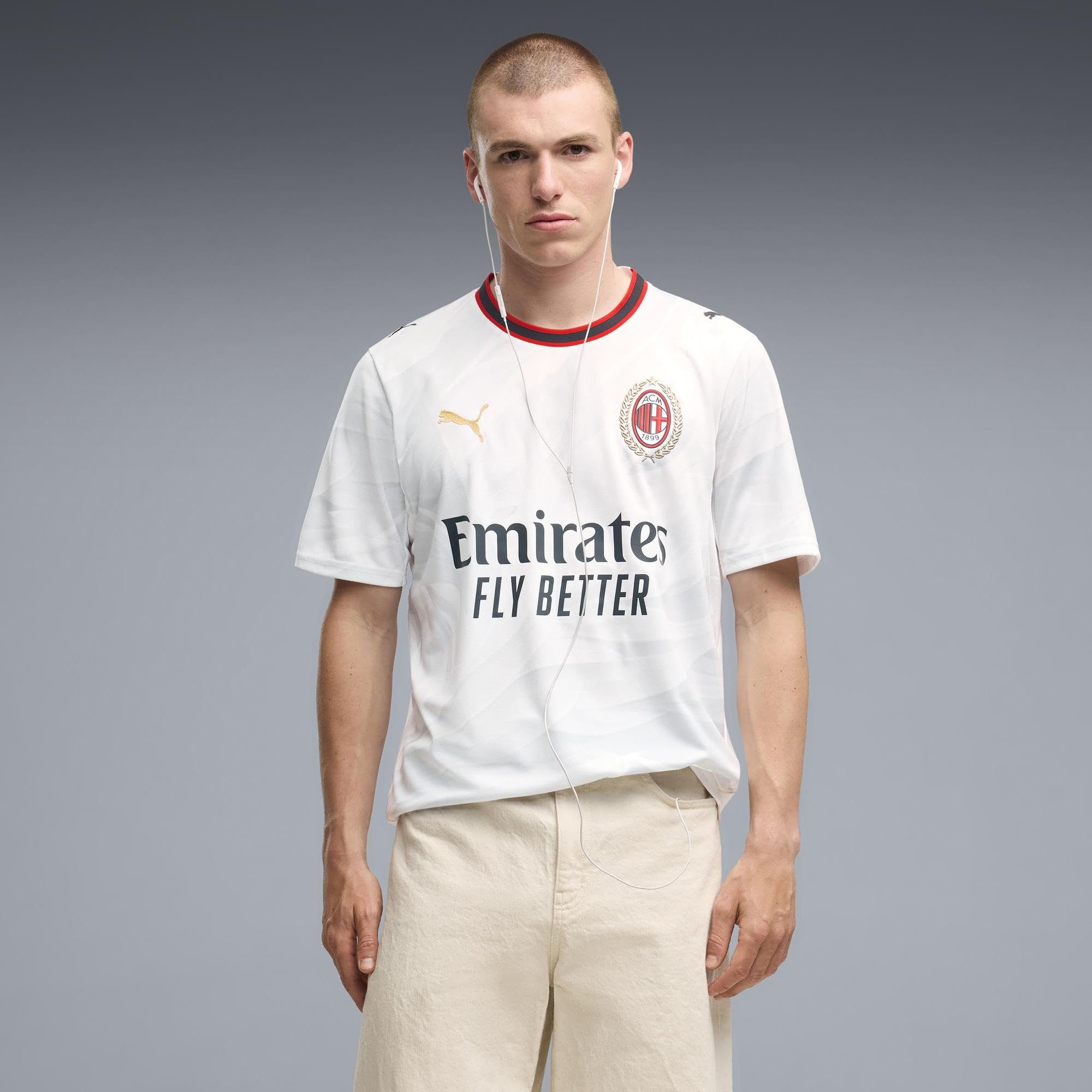 Puma Camiseta réplica ACM Away Jersey para Hombre (Paquete de 1)