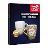 Koala Sublimation Paper 8.5x11 inches Easy to DIY T-shirts, Tumblers, Mugs Only Compatible with Inkjet Sublimation Printer Sublimation ink 100 sheet 123g
