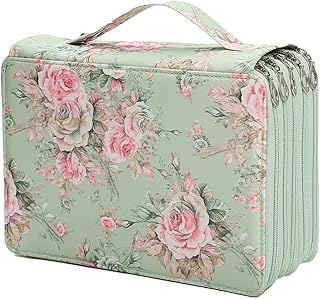 Lbxgap Portable Colored Pencil Case Slot Holds 252 Slots Colored Pencil Case Organizer with Zipper for Prismacolor Watercolor Pencils, Crayola Colored Pencils, Marco Pencils