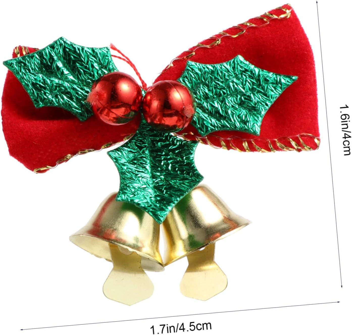 PRETYZOOM 16Pcs Xmas Ornaments for Tree Decor Bells Decoration Fun Christmas Theme Accessories for Holiday Parties and Home Adornments