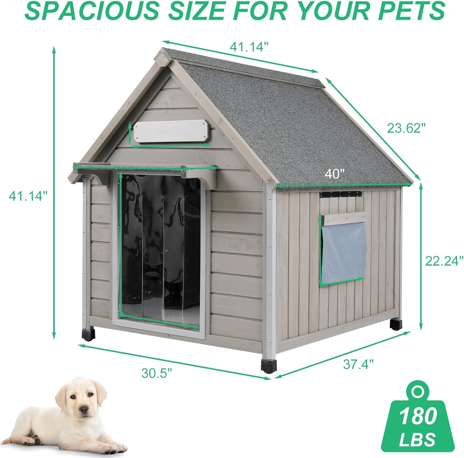 The Perfect Haven: Review of the 30.5" L Outdoor Dog House for Your Furry Friends