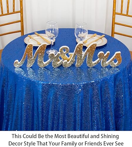 Vista 31 de ShiDianYi Mantel redondo de 90 pulgadas, mantel de lentejuelas color fucsia con purpurina para tarta, postre brillante, para fiesta de cumpleaños