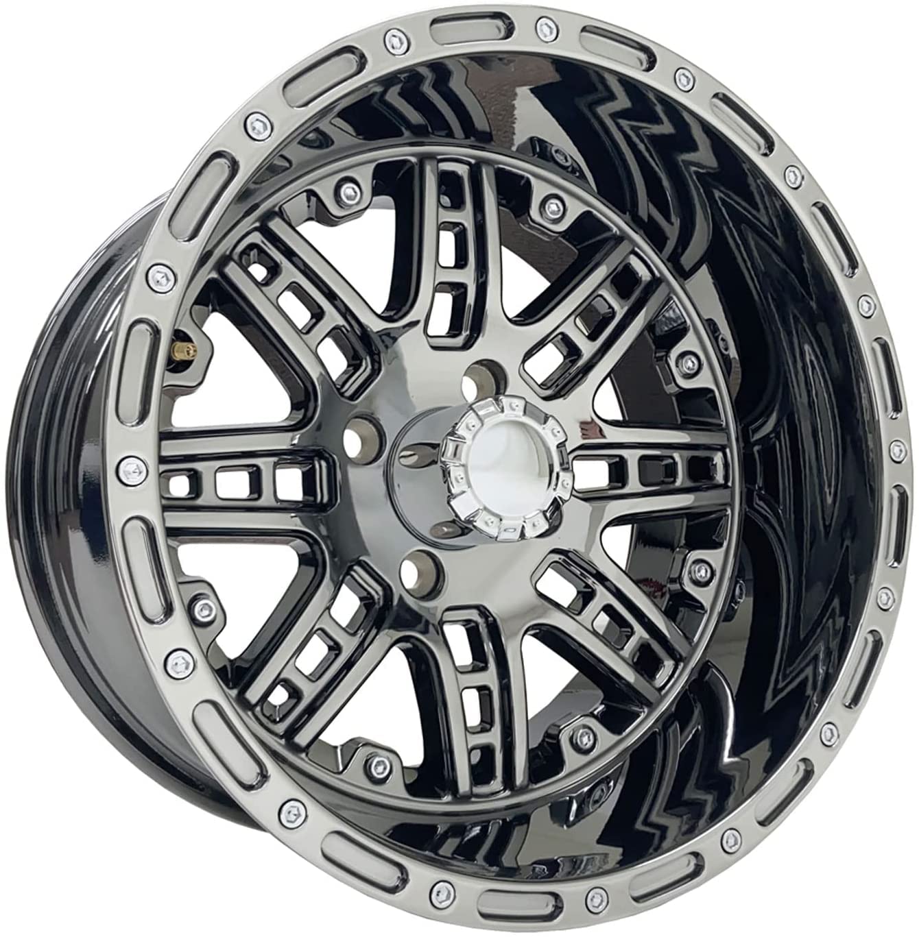 ProFormX Prizm 14" Golf Cart Wheels and Tires Combo Package Set of