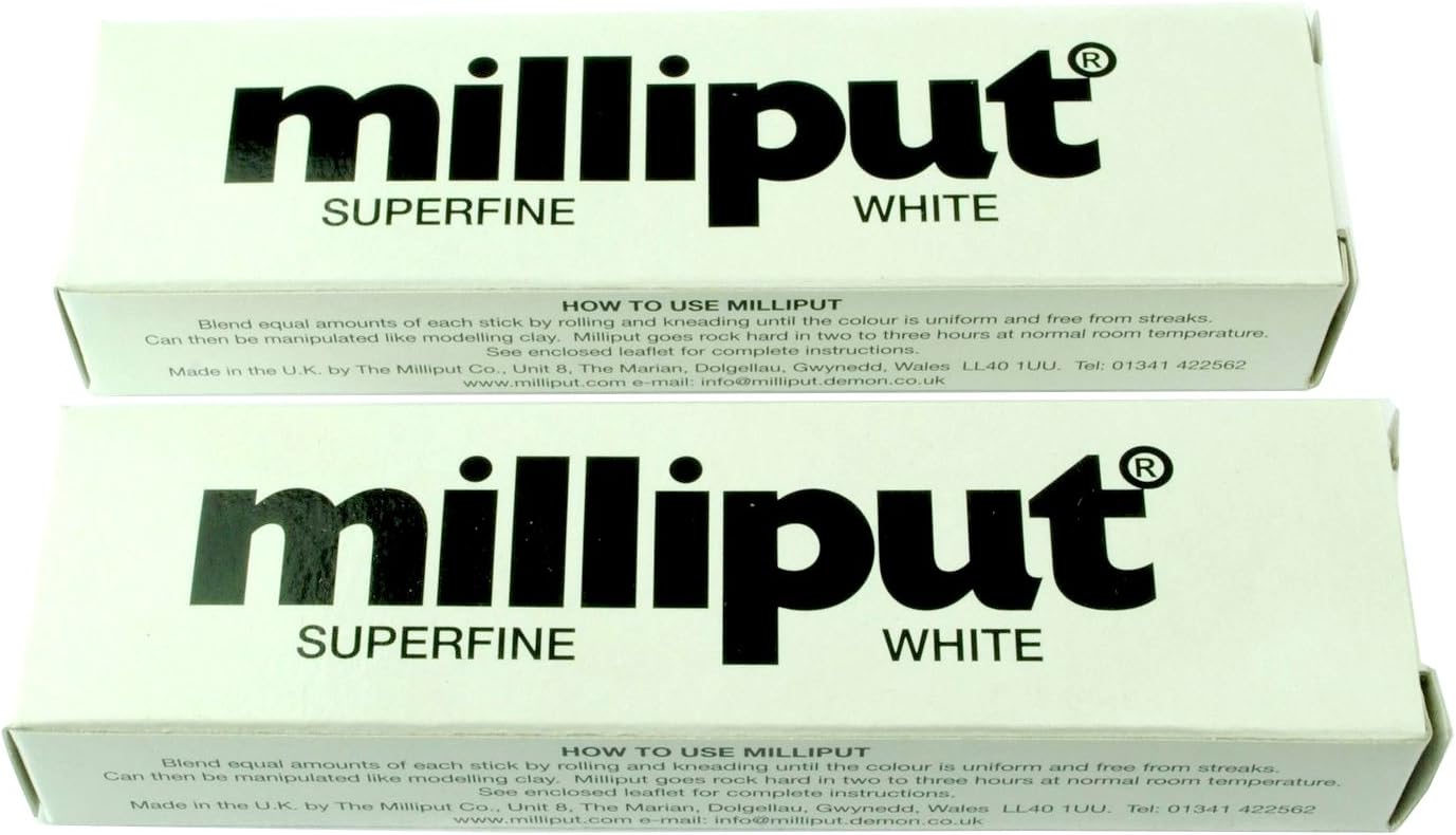 2 x Milliput white