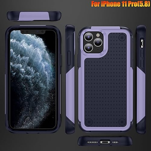 Miniatura 8 de Funda resistente para Apple iPhone 11 Pro de 5.8 pulgadas, 4 esquinas con bolsas de aire [protección contra caídas de 12 pies], agarre texturizado
