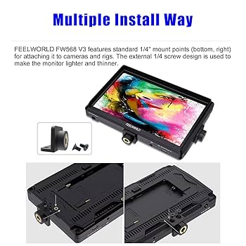 FEELWORLD FW568 バッテリー 付き Amazon | FEELWORLD FW568S 6 インチ オンカメラ フィールド
