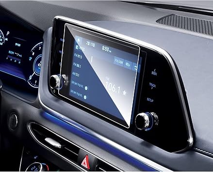 Ruiya Screen Protector Foils Tempered Glass for 2020 2021 2022 Hyundai Sonata DN8 8IN Center Control Touch GPS Protective Film with 9H HD Clear Anti-Explosion & Scratch