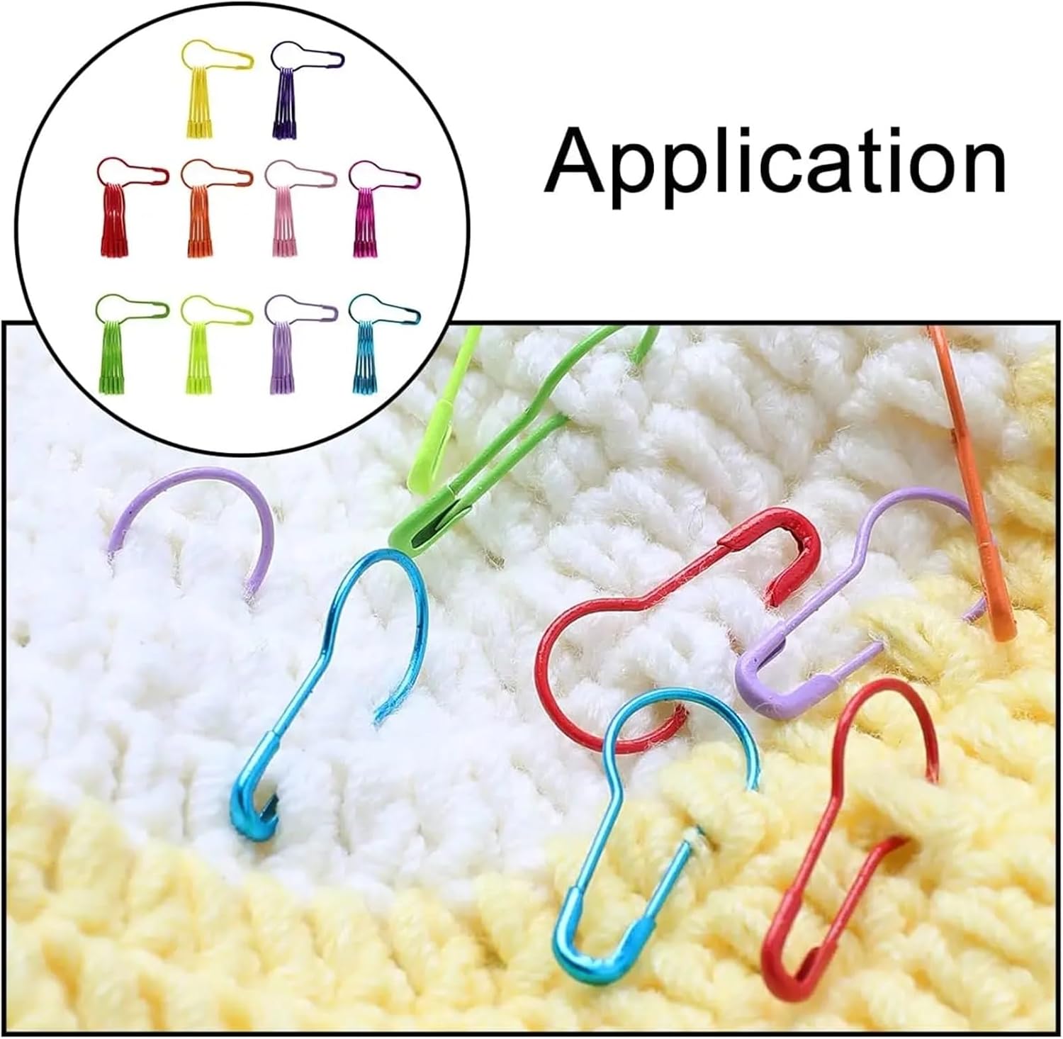 Safety Pins for Clothes 4000Pcs Metal Gourd Clips Pins Knitting Cross Stitch Marker Tag DIY Dressmaking Sewing(Rose Gold)