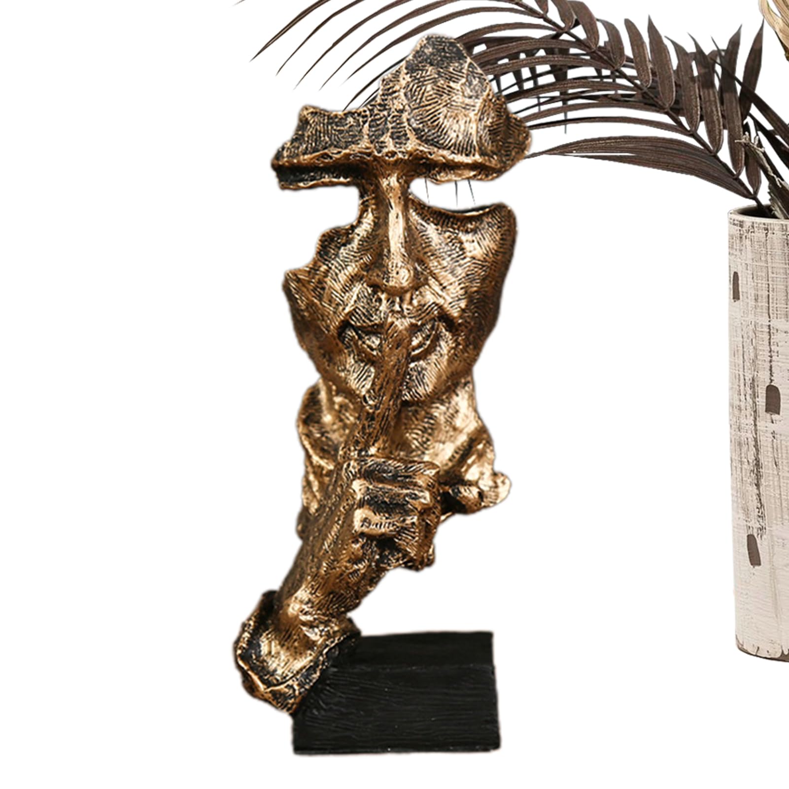 Amazon.co.jp: Keep Silent Statue、Thinker Statue 抽象アート 