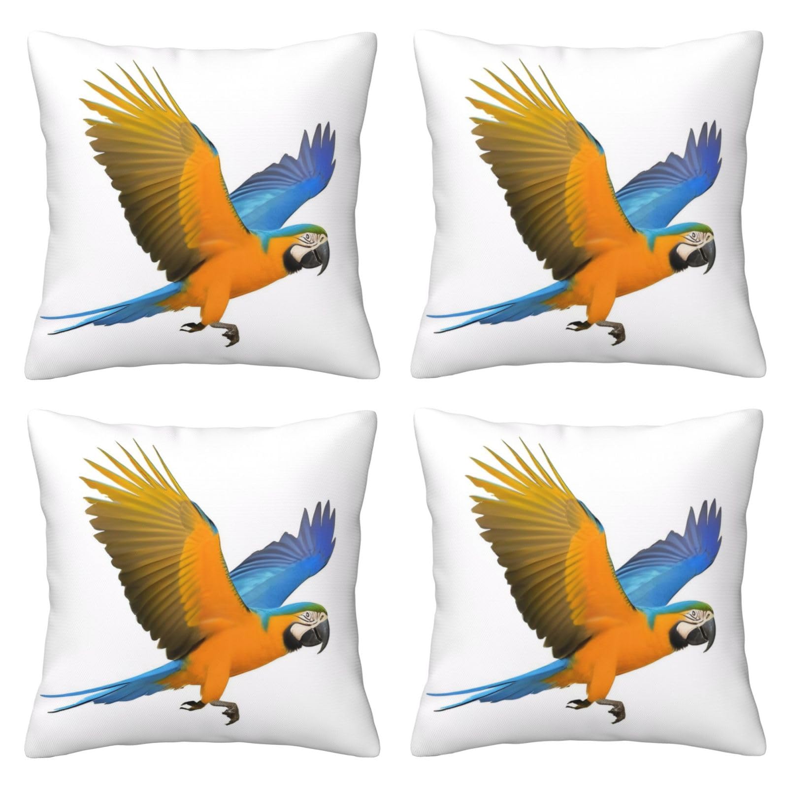 Housses de coussin de qualité supérieure avec motif perroquet doux