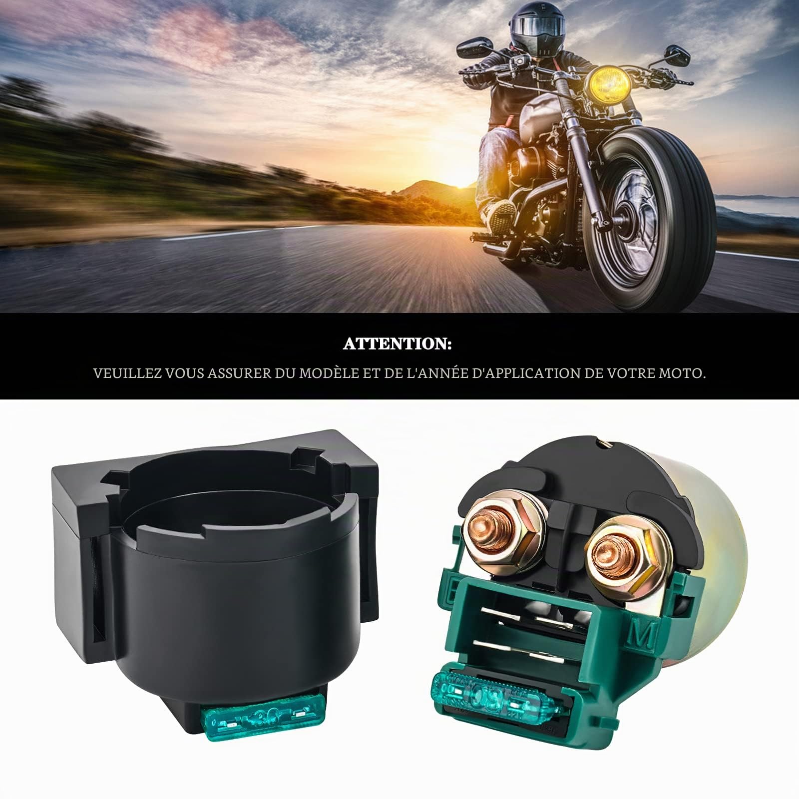 AHL Relais de solénoïde de démarreur pour GS500 GS 500 1990-2009