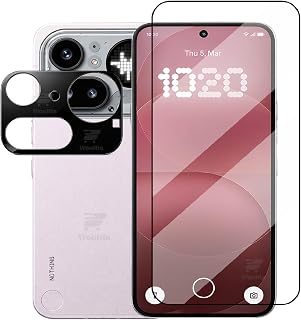 WonRia® [1+1 Tempered Glass Compatible with Nothing 4A Pro 5G with 3D Camera Glass Protector 9H Hardness Screen Guard Prot... Price In India