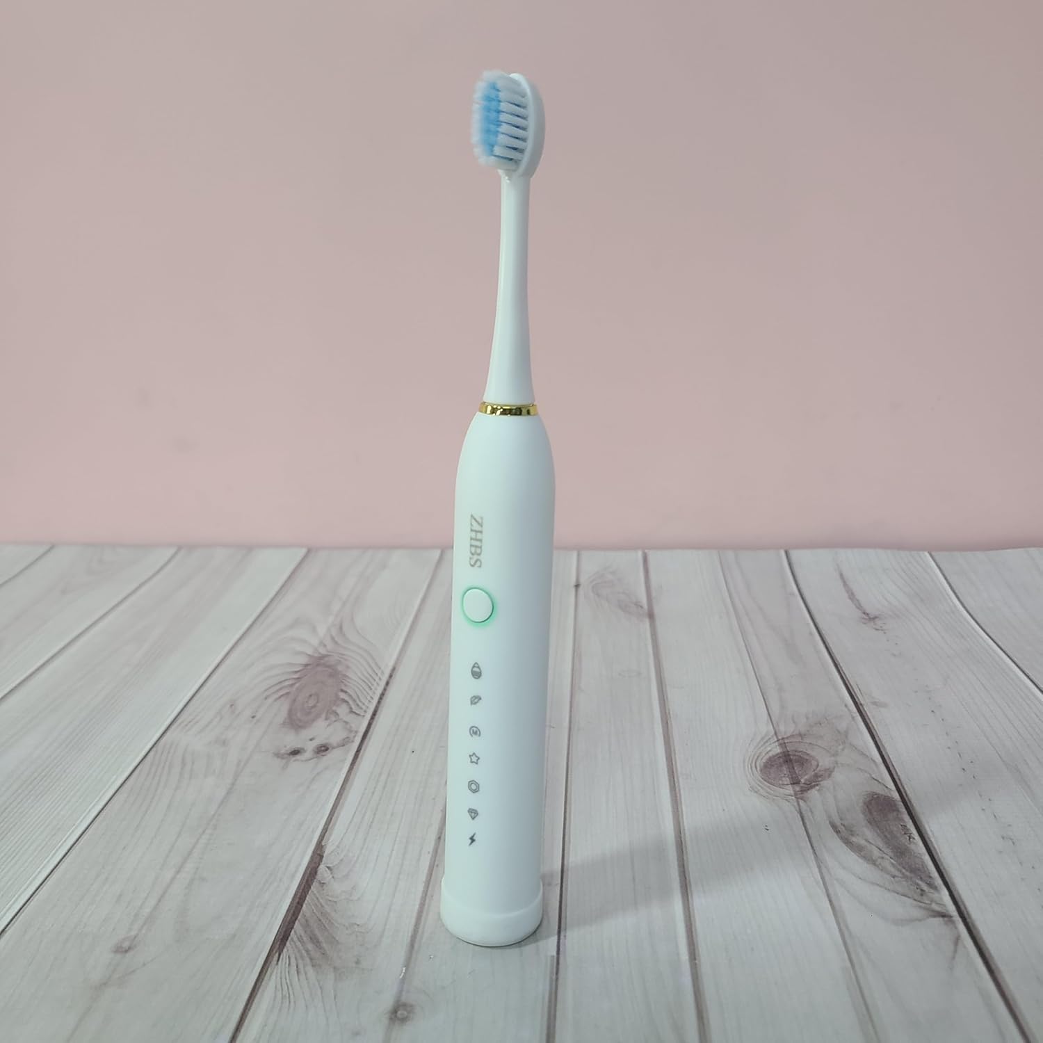 ZHBS Electric Toothbrushes, Rechargeable, Smart Timer – 40,000 VPM – Whitening Toothbrush for Adults – White
