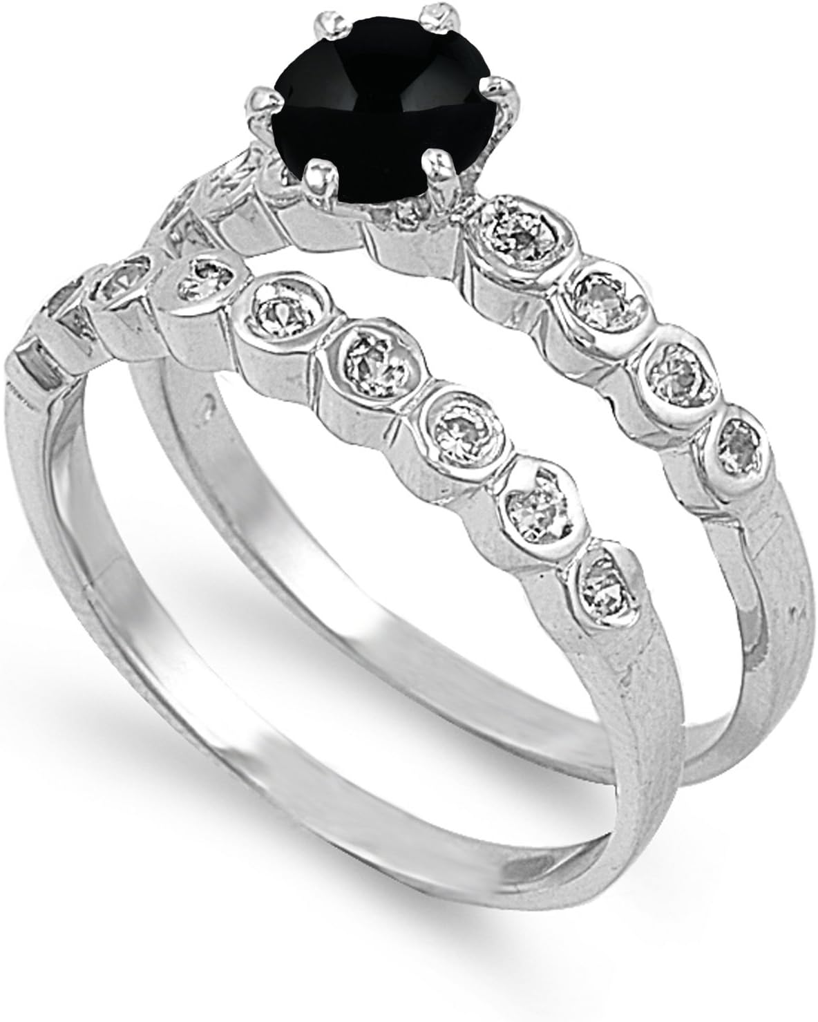 CHOOSE YOUR COLOR Sterling Silver Round Ring