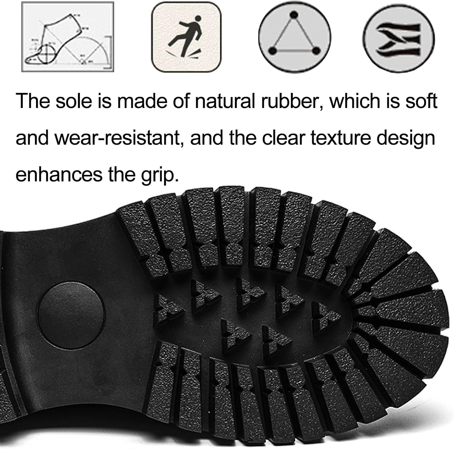 Men's Leather Brogue Lace Up Dress Platform Oxford Shoes Comfort Breathable Non Slip Lug Sole Derby Shoes Casual Business Work Oxfords - Image 5