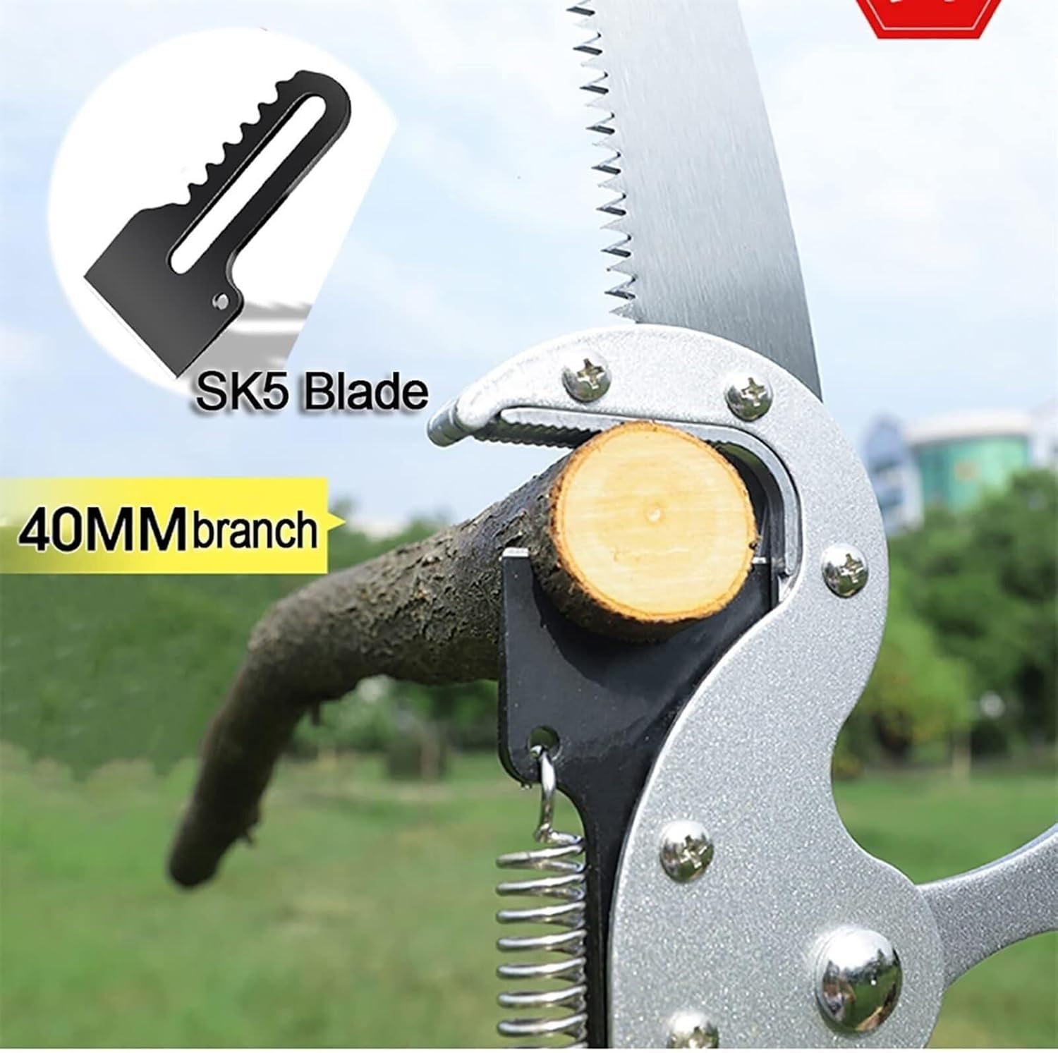 Telescopic Pruning Saw, Pole Saw Tree Pruner Extendable Telescopic Landscaping Pole Saw for Pruning and Trimming Branches Leaves Saw(18FT)