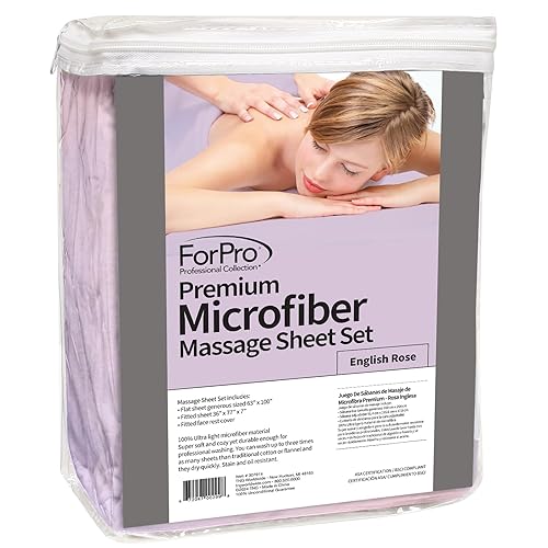 Miniatura 35 de Juego de mantas de 3 piezas de microfibra ForPro premium, Natural, 1, 1