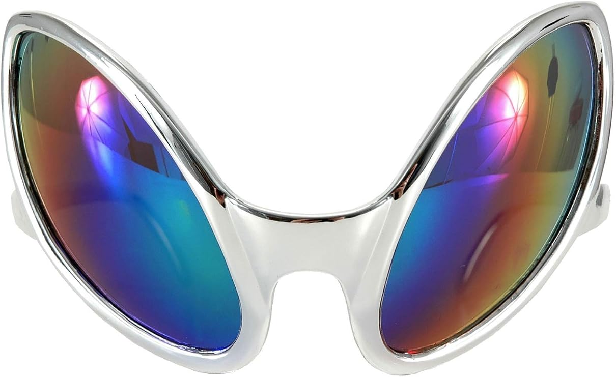 Rainbow Tint Close Encounter Glasses - Novelty Design with Iridescent Lenses