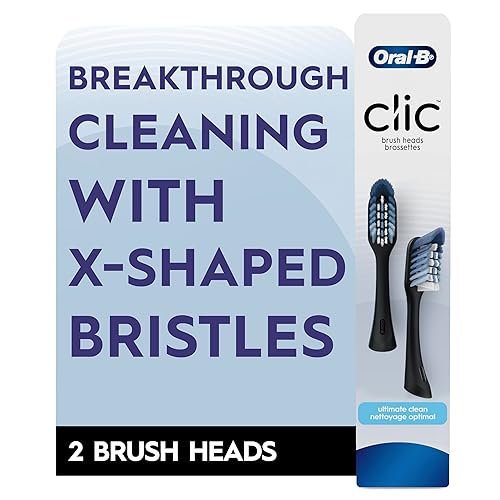 Miniatura 7 de Oral-B Cabezales de repuesto para cepillos de dientes Clic, 2 cepillos de dientes, cabezales de cepillo de repuesto negros