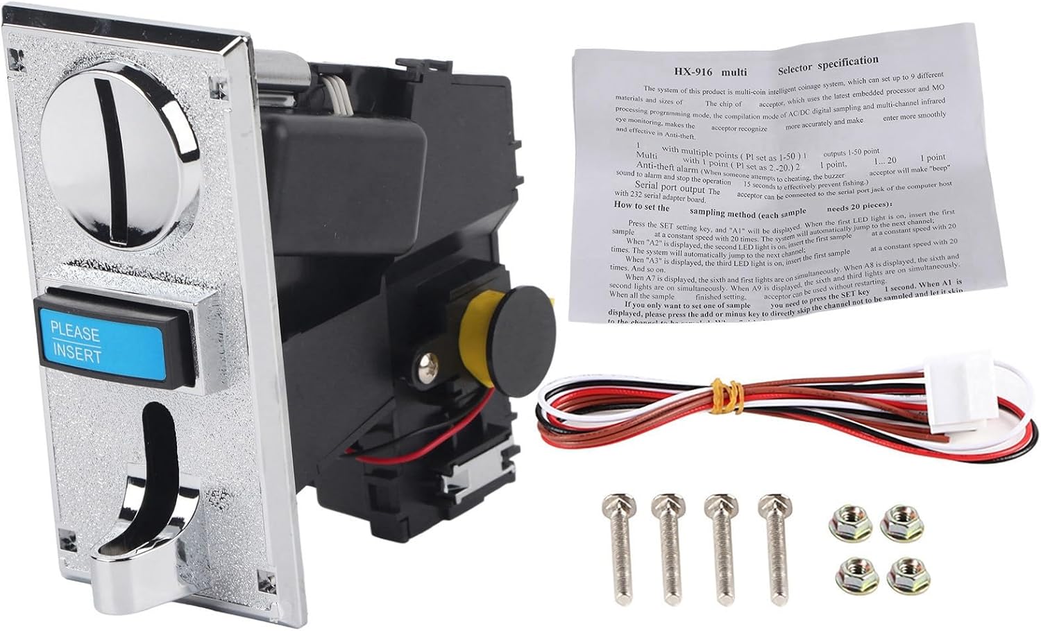 멀티 코인 체커 다이얼링 슬롯 슬롯 머신을 위한 높은 정확도 6가지 코인 유형 CPU 제어 PC 플라스틱