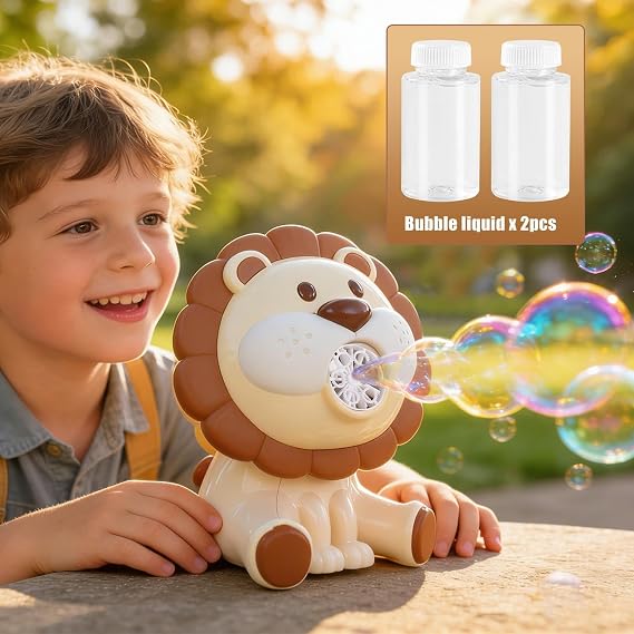 Automatic Bubble Maker Lion Shaped Automatic Pressure Blowing