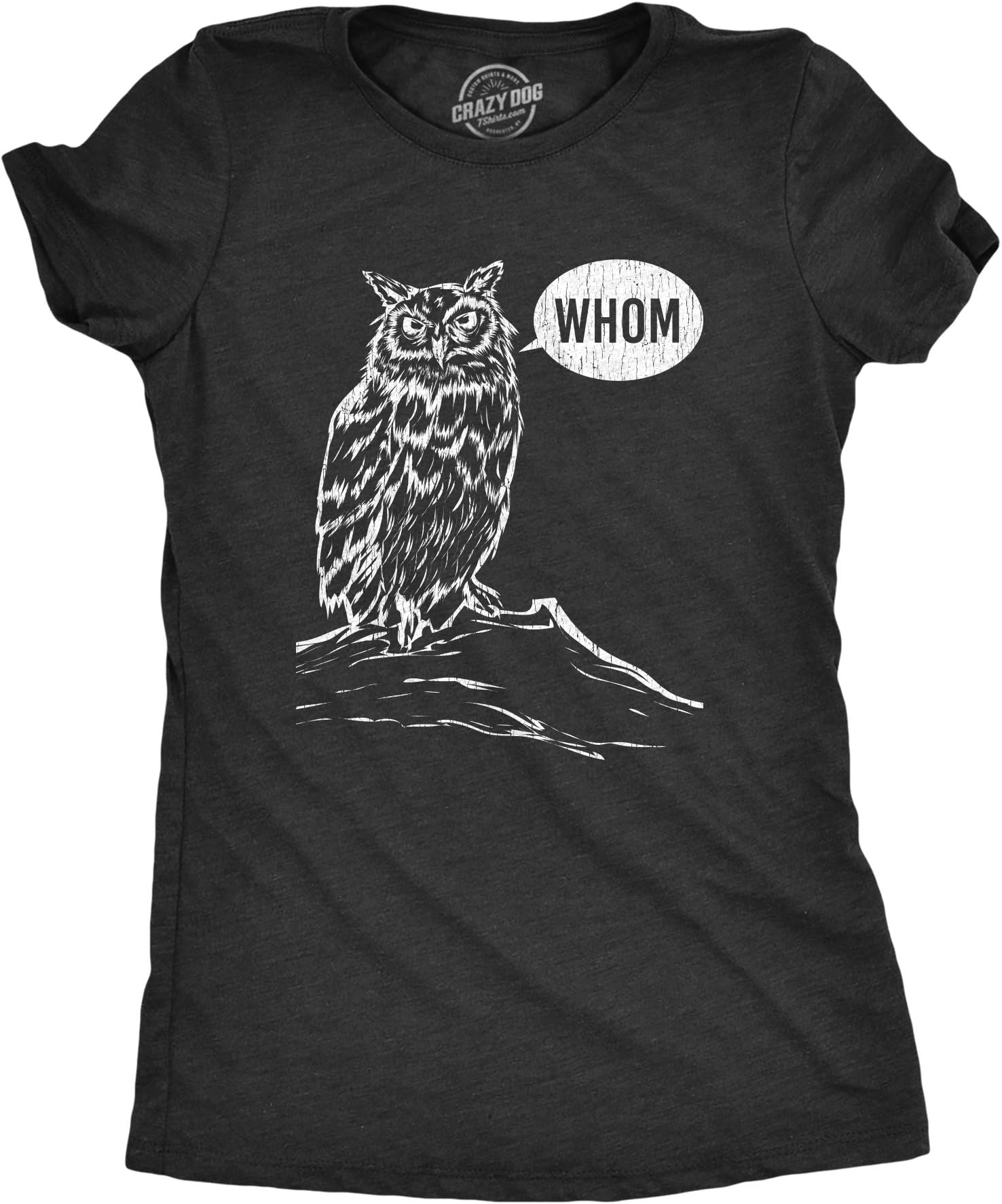 Crazy Dog Womens Funny Animal T Shirts Cute and Sarcastic Nature Tees for Women