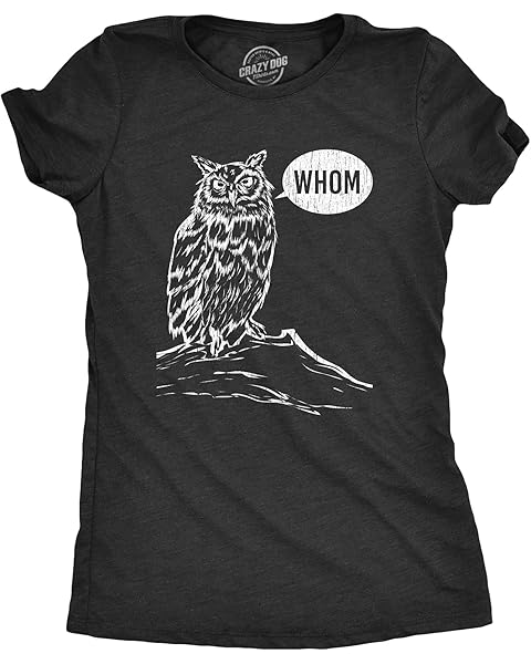 Crazy Dog Womens Funny Animal T Shirts Cute and Sarcastic Nature Tees for Women