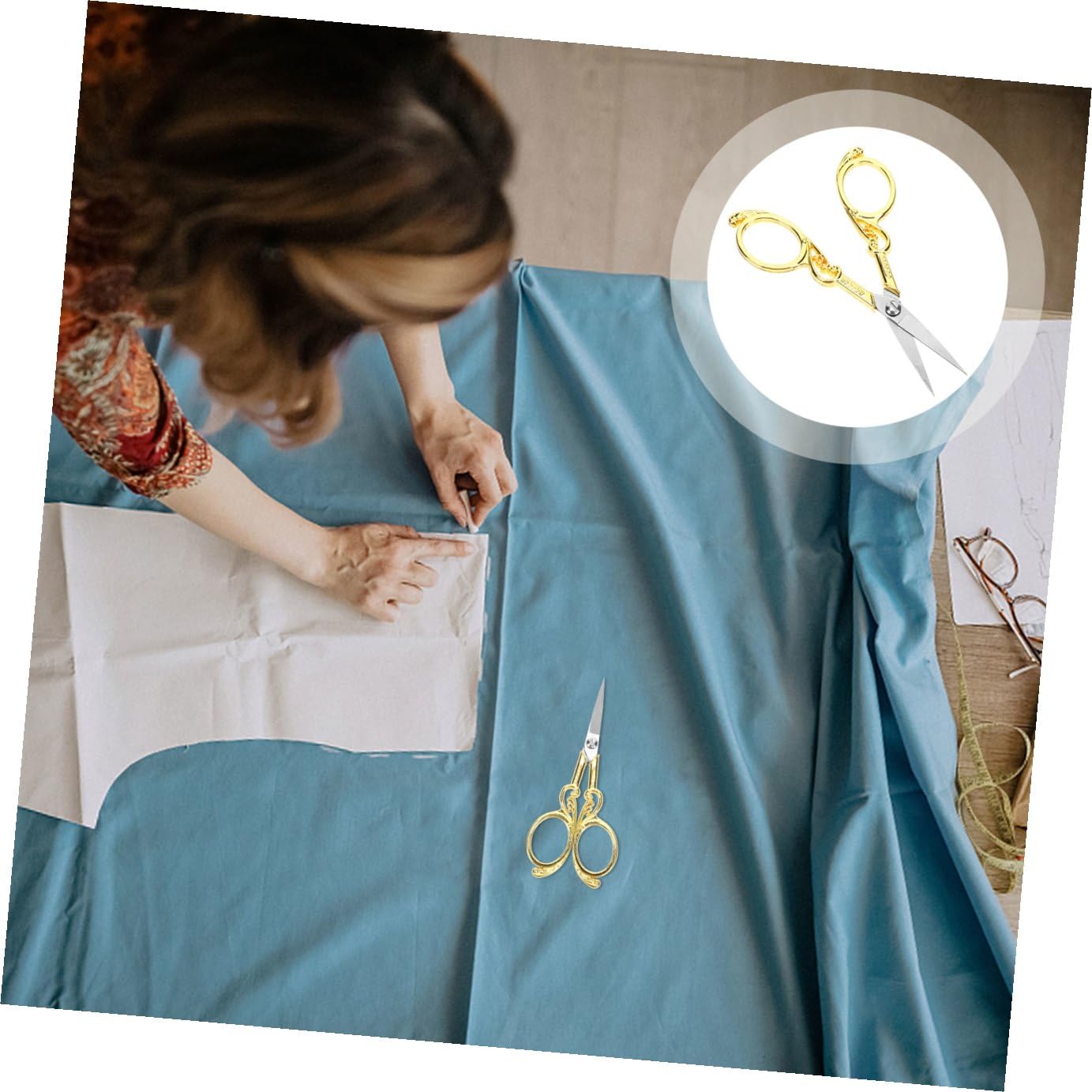 Anneome 5stücke Vintage Design Stickschere Aus Edelstahl Für Handarbeiten Retro Nähzubehör Mit Ergonomischem Griff Für Bastelprojekte Und Heimarbeiten