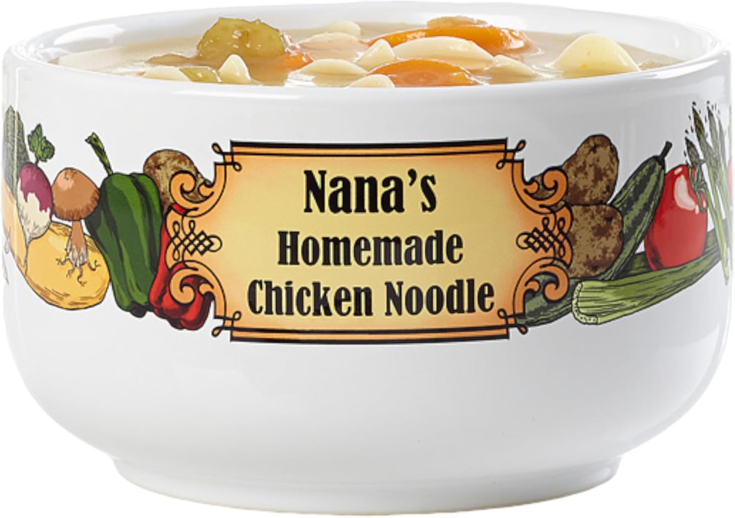 Personalization Universe Soup's On! Personalized Soup Bowls – Dishwasher & Microwave Safe – Large 14 oz Stoneware with Chip-Resistant Finish – Ideal Wedding Gifts, Serving Bowls, Decorative Bowl