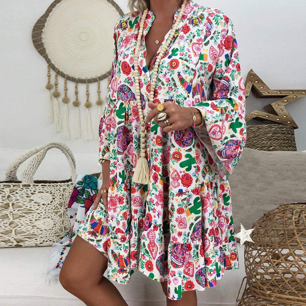 Générique Robe Femme Chic Et Elegant Blanche Vintage Rose Terracotta Cocktail Soiree Courte Ceremonie Mariage Boheme Vetement Solde De Plage Sexy Soirée Grande Taille