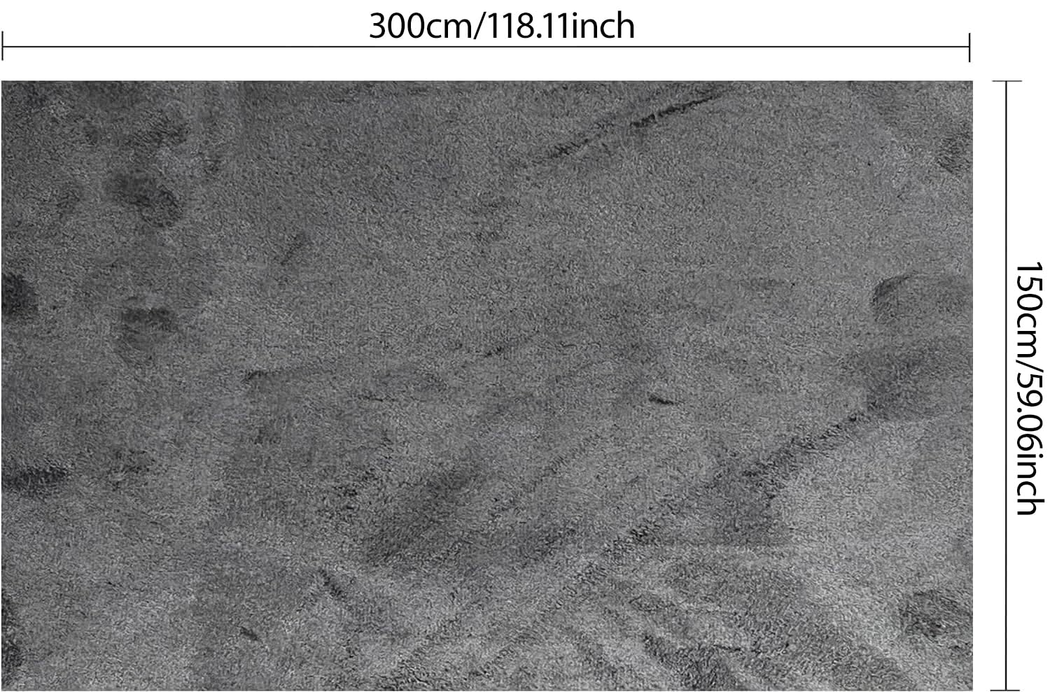 Tissu en microfibre autocollant pour cockpit, aspect daim, cuir synthétique, aspect daim extensible, tissu velours, 300 x 150 cm (gris neutre)