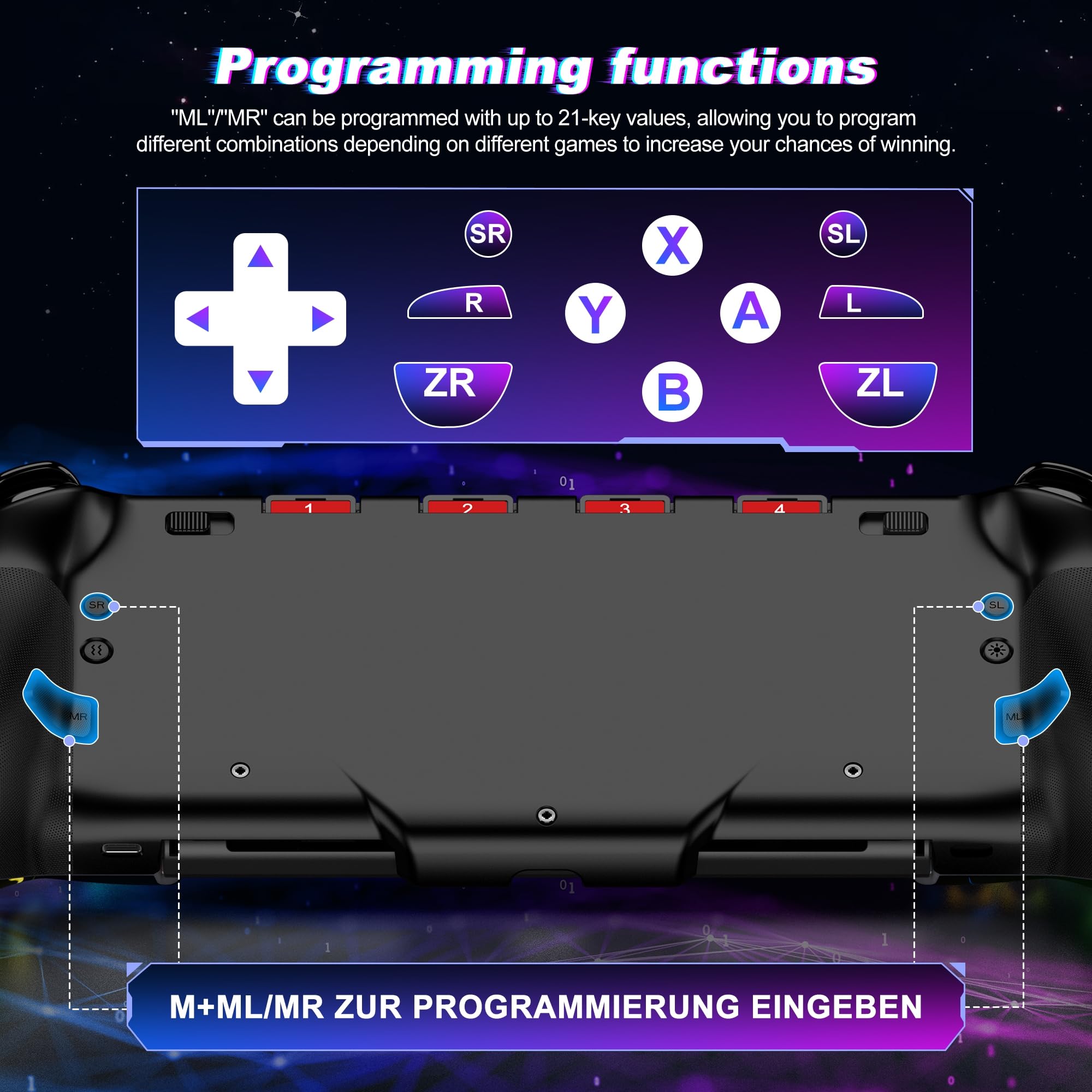 Gammeefy Switch Hall Effect - JC200 Switch Pro Controller for