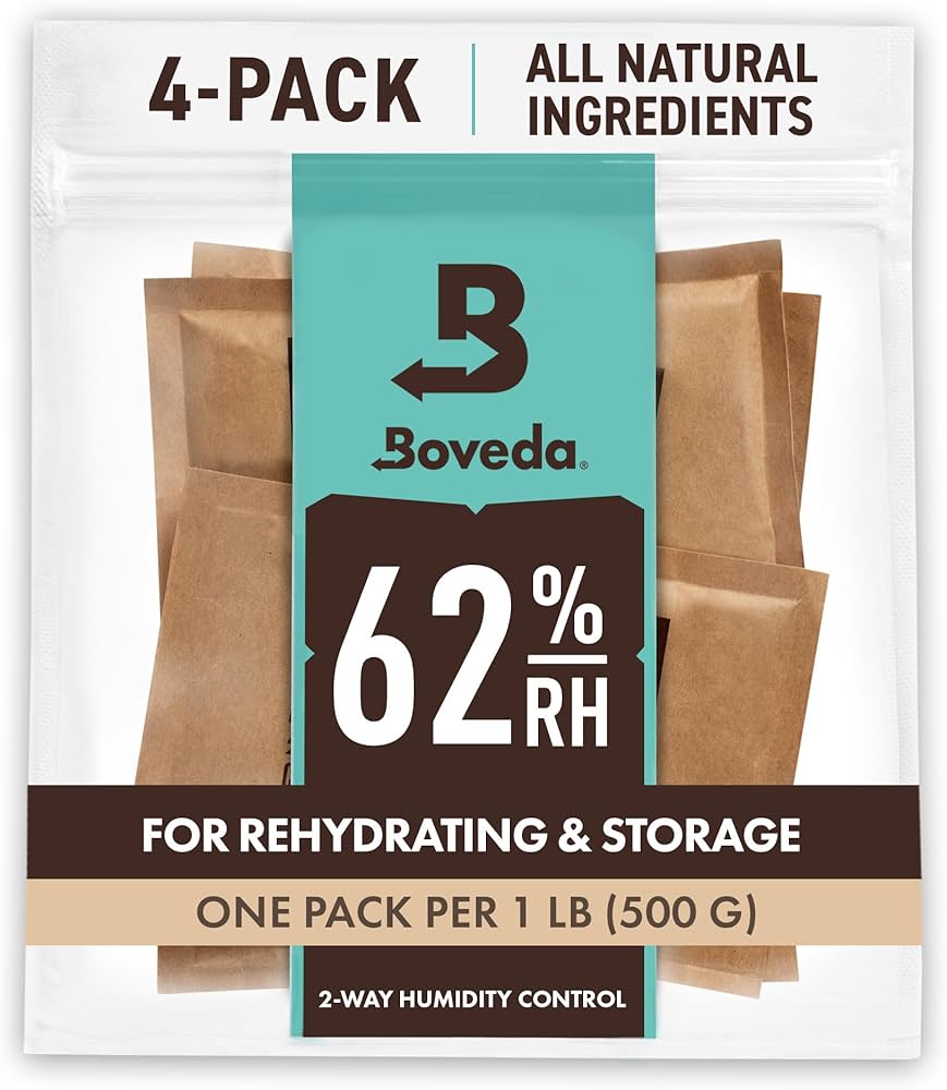 Boveda 62% 調湿剤 67g 12ケ入り Boveda 62% Humidity Control 12 Ct | For 1+ Pounds of Weed