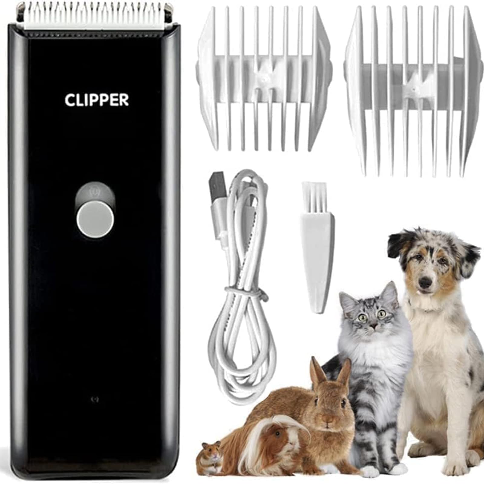 Favrison Dog Grooming Clippers Professional Dog Clippers with 2 Blades for Pet Hair Trimming