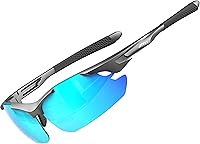 ATTCL Men's Polarized Sports Sunglasses: Ultra-Light TR90 Wrap Frame, Secure Fit UV400 for Fishing Driving Golf Running