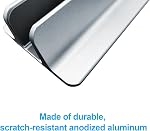 Vertical Laptop Stand Holder Desktop Aluminum Notebook Stand with Adjustable Dock Size,Fits All MacBook Pro/Surface/Chromebook/Gaming/Dell Laptops (Up to 17.3 inches) Gray