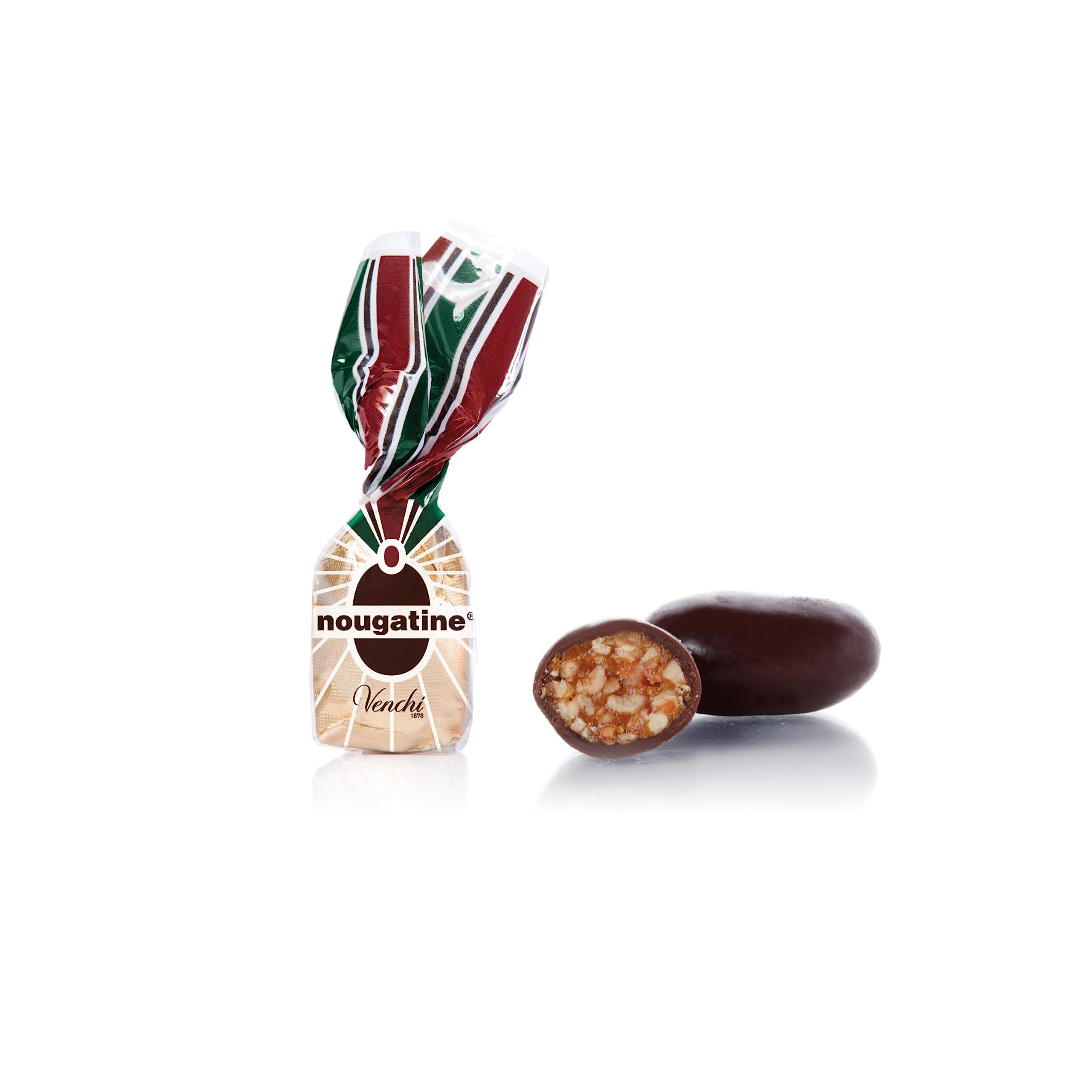 Venchi - Sacchettino Regalo con Cioccolatini Nougatine Assortiti, 300 g - Con Nocciola Piemonte IGP - Idea Regalo - Senza Glutine - Vegano